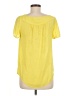 Vanessa Virginia 100% Polyester Yellow Short Sleeve Blouse Size 6 - photo 2