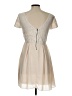 Buttons Ivory Cocktail Dress Size L - photo 2