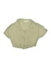 Zara Polka Dots Green Short Sleeve Blouse Size 6 - photo 1