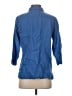 L.L.Bean 100% Linen Blue 3/4 Sleeve Button-Down Shirt Size S - photo 2
