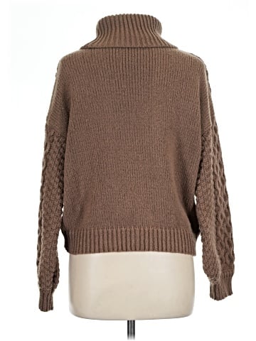 Woven Heart Turtleneck Sweater (view 2)