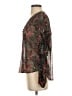 Veronica Beard 100% Silk Brown 3/4 Sleeve Silk Top Size 2 - photo 5