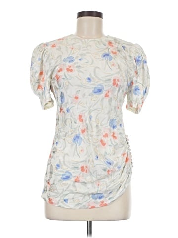 Maggy London Short Sleeve Silk Top (view 1)