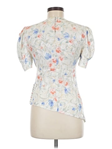 Maggy London Short Sleeve Silk Top (view 2)