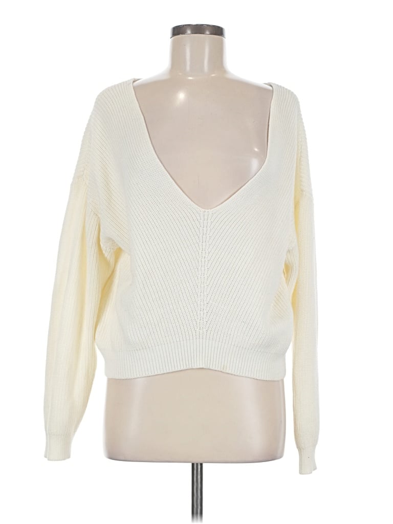 Pre-owned Lulus Pullover Sweater In Ivory