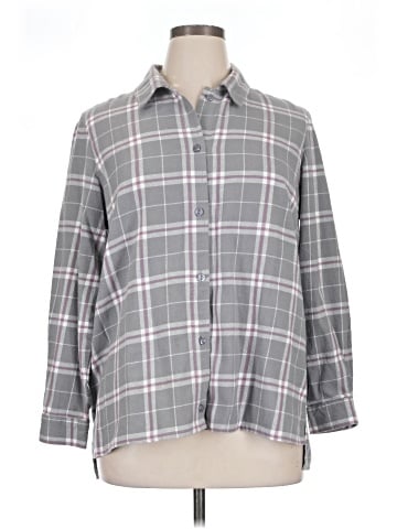 Blair 3/4 Sleeve Button-Down Shirt (view 1)