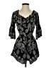 Fashion Nova 100% Rayon Paisley Black Romper Size S - photo 1