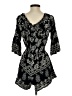 Fashion Nova 100% Rayon Paisley Black Romper Size S - photo 2