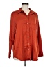Gap 100% Polyester Orange Long Sleeve Blouse Size M - photo 5