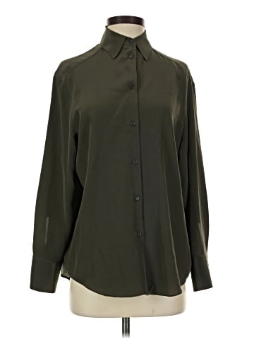 Jarbo Long Sleeve Silk Top (view 1)