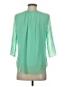 Francesca's 100% Polyester Green 3/4 Sleeve Blouse Size S - photo 2