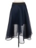 DKNY 100% Polyester Solid Blue Formal Skirt Size 8 - photo 2