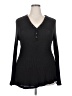 Torrid Black Long Sleeve Henley Size 2X Plus (2) - photo 1