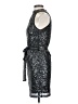 Shein 100% Polyester Metallic Silver Cocktail Dress Size 4 - photo 5