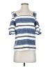 Lucky Brand Blue Short Sleeve Top Size S - photo 1