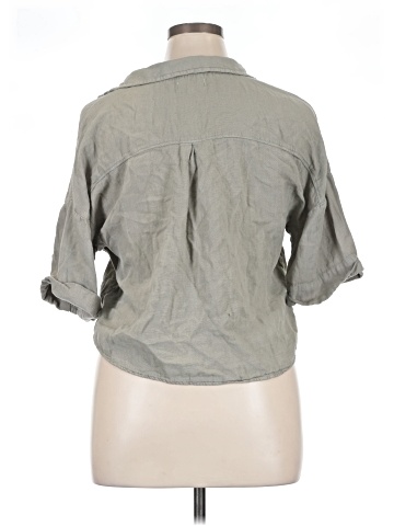 Thread & Supply 3/4 Sleeve Button-Down Shirt (view 2)