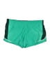 Assorted Brands 100% Polyester Color Block Green Athletic Shorts Size L - photo 1