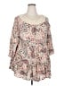 Torrid 100% Rayon Ivory 3/4 Sleeve Blouse Size 2X Plus (2) - photo 1