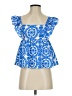 Shein Blue Sleeveless Blouse Size 2 - photo 1