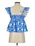 Shein Blue Sleeveless Blouse Size 2 - photo 2
