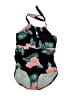 Crane Tropical Black Swimsuit Top Size XL - photo 1