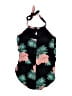 Crane Tropical Black Swimsuit Top Size XL - photo 2