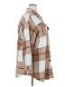 Shein Curve 100% Polyester Plaid Brown Coat Size 2X - photo 4
