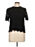 Elodie Black Short Sleeve Top Size L - photo 1
