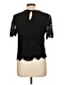 Elodie Black Short Sleeve Top Size L - photo 2