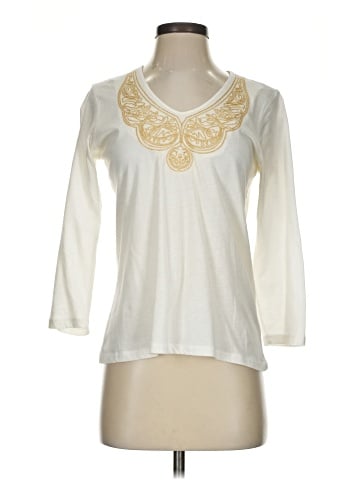 Oleg Cassini 3/4 Sleeve Top (view 1)
