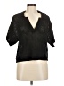 Double Zero Black Short Sleeve Blouse Size M - photo 1