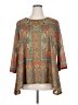Ruby Rd. 100% Polyester Brown 3/4 Sleeve Blouse Size 2X - photo 1