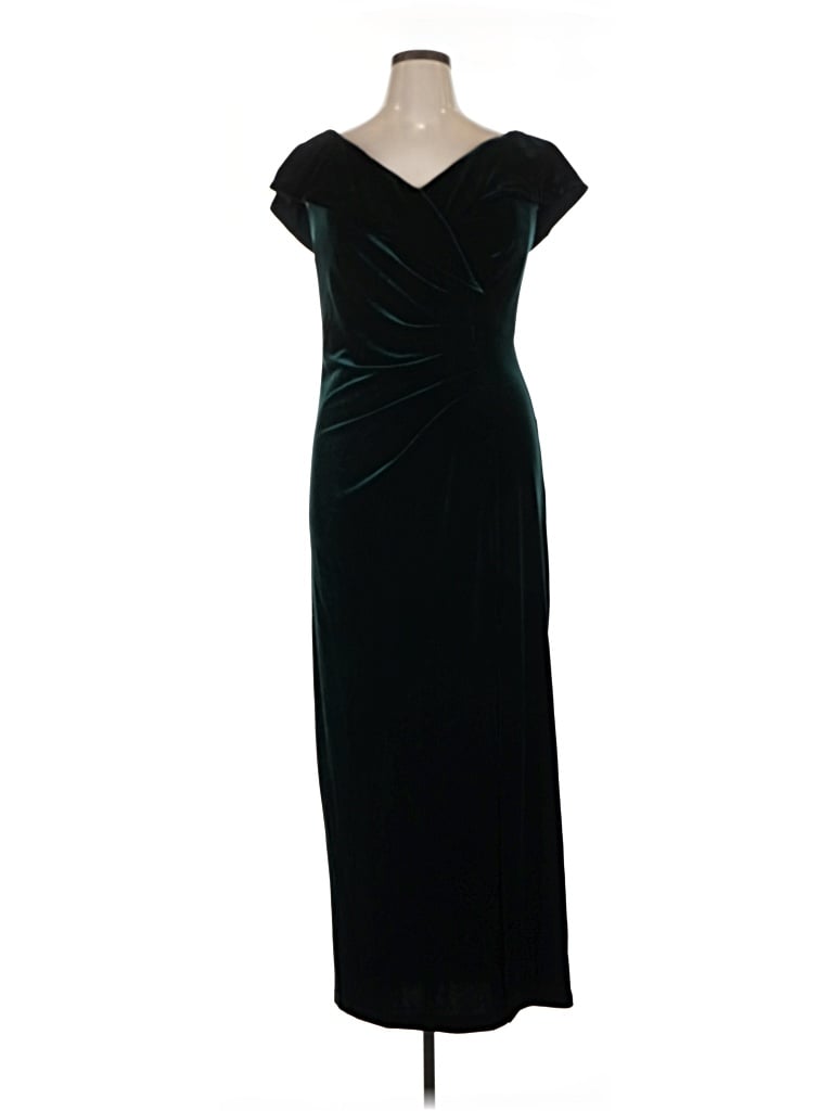 Pre-owned Xscape Cocktail Dress In Teal