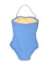 J.Crew Color Block Blue One Piece Swimsuit Size 4 - photo 2