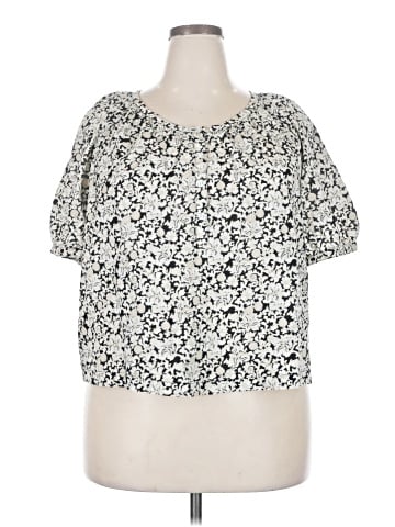 Ann Taylor Factory Short Sleeve Blouse (view 1)