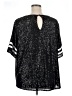 Torrid Stars Black Short Sleeve Top Size 2X Plus (2) - photo 2