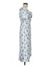 Dunes 100% Polyester Blue Casual Dress Size 6 - photo 4