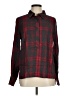 CAbi 100% Rayon Plaid Red Long Sleeve Button-Down Shirt Size M - photo 1