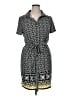 Max Studio Print Blue Casual Dress Size XL - photo 1