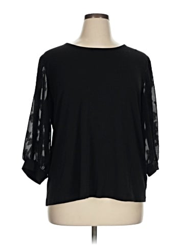 Carmen Carmen Marc Valvo 3/4 Sleeve T-Shirt (view 1)