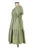 Unbranded Solid Green Casual Dress Size M - photo 5