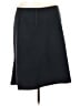 AGB Solid Black Casual Skirt Size 12 Petite - photo 1