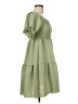 Unbranded Solid Green Casual Dress Size M - photo 4