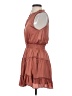 Glam 100% Polyester Brown Casual Dress Size S - photo 5