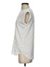 Express 100% Polyester Polka Dots Silver Sleeveless Blouse Size XS - photo 5