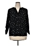 Daniel Rainn Stars Black 3/4 Sleeve Blouse Size XL - photo 1