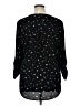Daniel Rainn Stars Black 3/4 Sleeve Blouse Size XL - photo 2