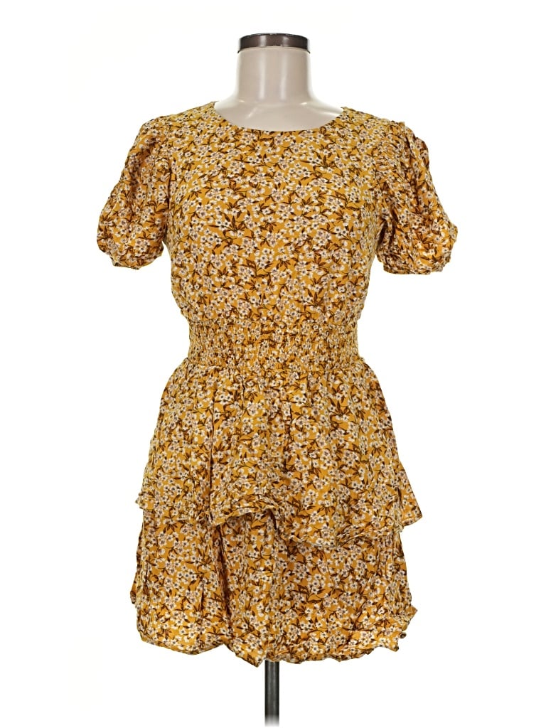 Pre-owned Wild Fable Casual Dress In Yellow