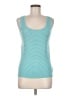 Akris Punto Stripes Teal Tank Top Size 8 (estimated) - photo 1