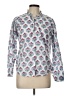 Assorted Brands Hearts White Long Sleeve Button-Down Shirt Size L - photo 1
